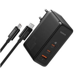 Сетевое зарядное устройство Baseus GaN5 Pro Digital Fast Charger 2C+U 160W EU (P10110825113-00) с кабелем Type-C to Type-C 240W