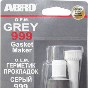 ABRO, 9AB42RW, Герметик силиконовый серый 42,5 гр. 9-AB-42-R