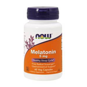 NOW Melatonin 5 мг 60 вегетарианских капсул