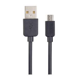 Мультимедийный кабель USB2.0 A вилка - micro USB вилка, черный, длина 1 м., бокс (U4006)