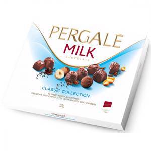 Набор шоколадных конфет Pergale "Молочный шоколад", 373 г