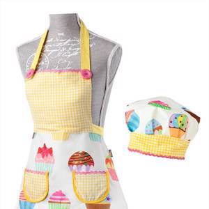 SET TOQUE CUISINE + TABLIER LULU HOUSEWIFE GIRL