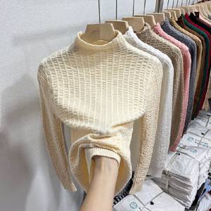 Трикотажный демисезонный приталенный лонгслив, приталенная одежда для верхней части тела, женский свитер, яркий броский стиль, длинный рукав