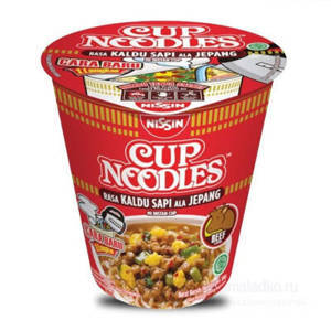 Лапша Cup Noodles со вкусом говядины 66гр