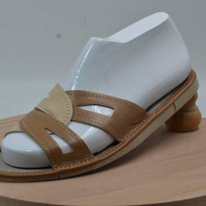 007-35  Обувь домашняя (Тапочки кожаные) размер 35