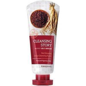 Пенка для умывания с корнем красного женьшеня [Welcos] Cleansing Story Deep Cleansing Foam Red Ginseng