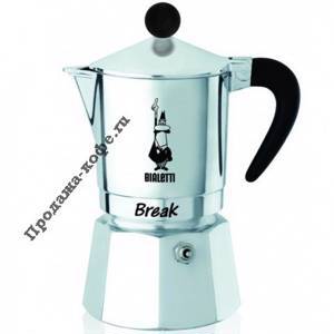 Гейзерная кофеварка Bialetti Break чёрная 6 порций СЛ