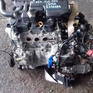 Двигатель с КПП, Daihatsu KF-VE - 0002665 CVT FF FK11 84 000 km коса+комп, нет выпускного коллектора