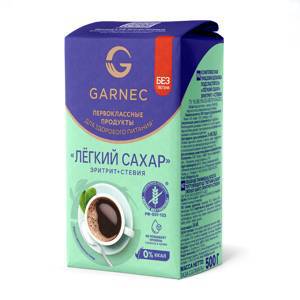 "Легкий сахар" Эритрит+Стевия "Garnec", 500 г