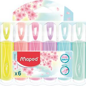 Текстовыделитель FluoPeps Classic Pastel, 6 цв.