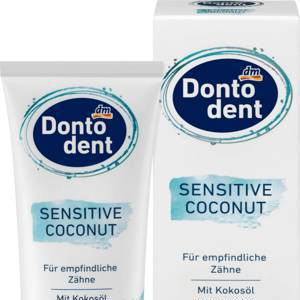 Dontodent Zahnpasta Sensitive Coconut Зубная паста с кокосом для чувствительных зубов, 75 мл