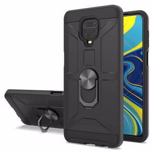 Противоударная накладка Armor Case с кольцом для Xiaomi Redmi Note 9 Pro/Note 9 Pro Max/Note 9S черный оптом