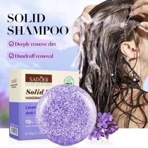 SADOER Твердый шампунь-против перхоти с экстрактом лаванды Lavender Extract Anti-Dandruff, 60г.