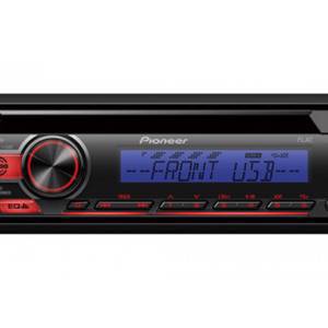 Pioneer DEH-S110UBB  CD-R/-RW/MP3/WMA/WAV/FLAC, MOSFET 4 х 50 Вт, тюнер FM c RDS, фронтальный AUX-In