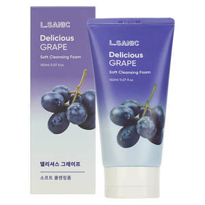 L.Sanic Delicious Grape Soft Cleansing Foam Очищающая пенка для умывания с экстрактом винограда 150мл
