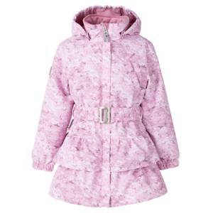 Пальто для девочек POLLY K23035 (116/01222 (01222 (розовый-серый)))