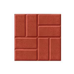 Тротуарная плитка Усиленная "8 кирпичей" 330х330х30 (м2 / 9 шт) (красный)