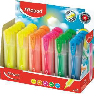 Текстовыделитель FluoPeps UltraSoft Translucent, 24 цв.