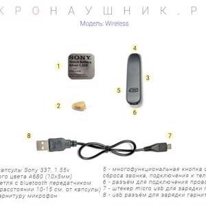 Капсульный Bluetooth Box микронаушник WESL Wireless купить в России