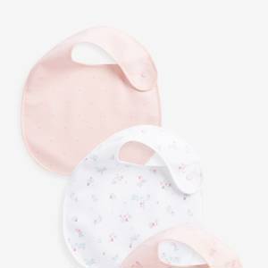 Pink Bunny 3 Pack Baby Bibs