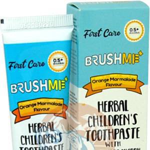 Зубная паста со вкусом апельсинового мармелада для детей с 5 месяцев Brushme 40 гр