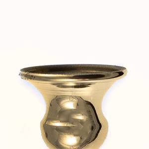 Светильник для храмового подсвечника латунный давленый, с внутренним диаметром 19 мм, малый