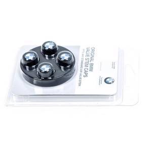 BMW Roundel Valve Stem Cap Set - Black