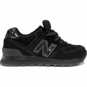 New Balance 574 Черные замшевые