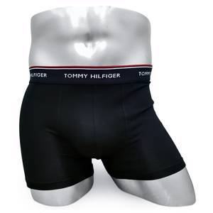 Мужские боксеры Tommy Hilfiger черные мелкий шрифт T06