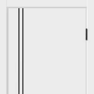 Межкомнатная дверь эмаль FLAT M2 глухое без притвора Белый 600х2000