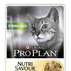 Консервы для стерилизованных кошек, с курицей в соусе PURINA PRO PLAN Nutrisavour Sterilised, 85 гр