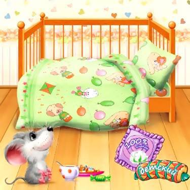 Комплекты постельного белья в детскую кроватку!!!
