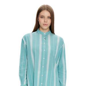 рубашка женская  Gant, цвет голубойМодель: RELAXED CREPE SHIRT, арт: 4311176