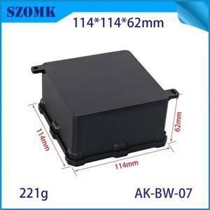 PC materials IP68 plastic waterproof enclosures Outdoor use waterproof terminal box with Flame retardant VI 114*114*62mm