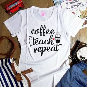 Футболка Coffee Teach Repeat