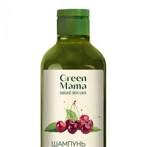 Шампунь Green Mama от перхоти "Лесная вишня и репейник", 400 мл  *незначительный брак этикетки