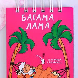 Скетчбук (А6), "Багама Лама", 80 листов, 1 шт.