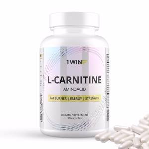 1WIN / L-карнитин / L-carnitine / Похудение /Сушка/ Жиросжигатель, 90 капсул