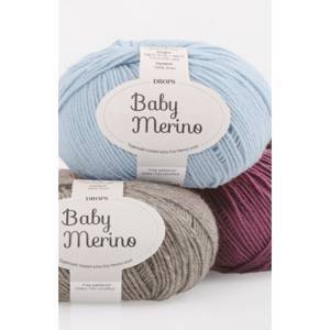 Пряжа DROPS BABY MERINO (100% шерсть 50г 175м)