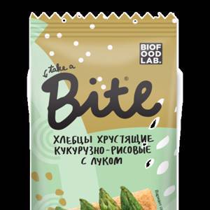 Хлебцы хрустящие кукурузно-рисовые с луком / Bite (30 гр)