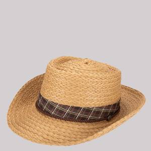 Men's Toasted Paperbraid Gambler Hat in Natural