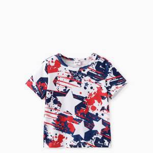 Toddler/Kid Boy/Girl Independence Day Geometric Pattern Tee