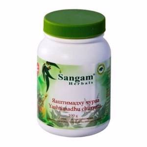 Яштимадху Чурна Сангам Хербалс (Yashtimadhy Churnam Sangam Herbals), 100 г.