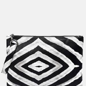 Clearance Sale Classy Zebra Pattern Clutch Evening Bag-white (No Return or Exchange)