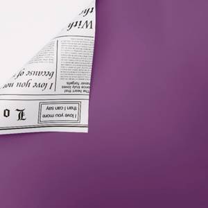 Корейская плёнка двухсторонняя «Газета» ч/б 58см х 58см х 20шт Фиолетовый