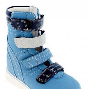 Ботинки Сурсил-Орто ортопедические, обувь тутор (ДЦП), голубой для мальчиков 23-102
