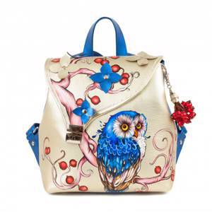 Женский рюкзак с авторским рисунком "Этно Сова"