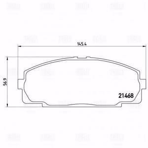 Колодки тормозные дисковые передние TRIALLI PF 4339