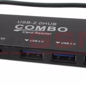 USB Хаб (разветвитель) + картридер SD, micro SD 219C USB Type-C