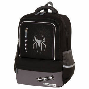 Рюкзак BRAUBERG STAR, 1 отделение, 5 карманов, «Spider», черный, 40×29×13 см, 229978